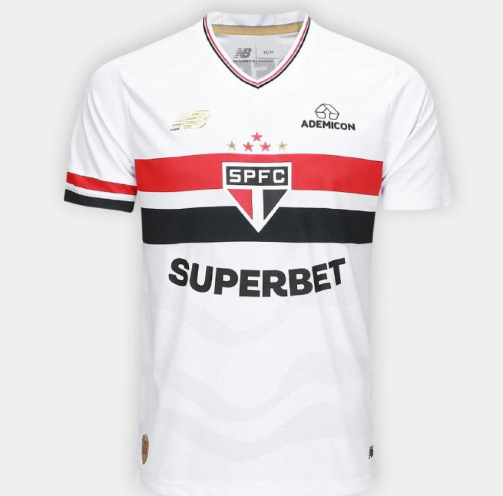 Camisa São Paulo I 25/26 Jogador - Branco e Vermelho