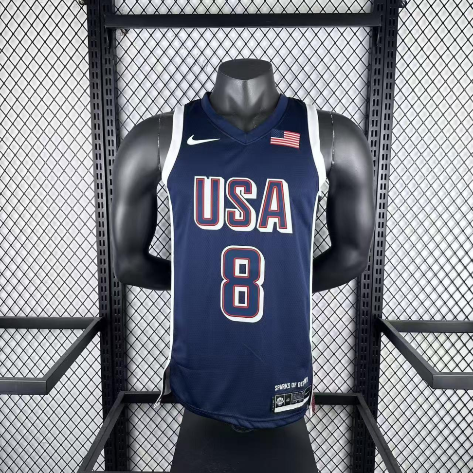 Camisa Regata USA Dream Team 2024 Olimpíadas Unissex Kawhi Leonard #8