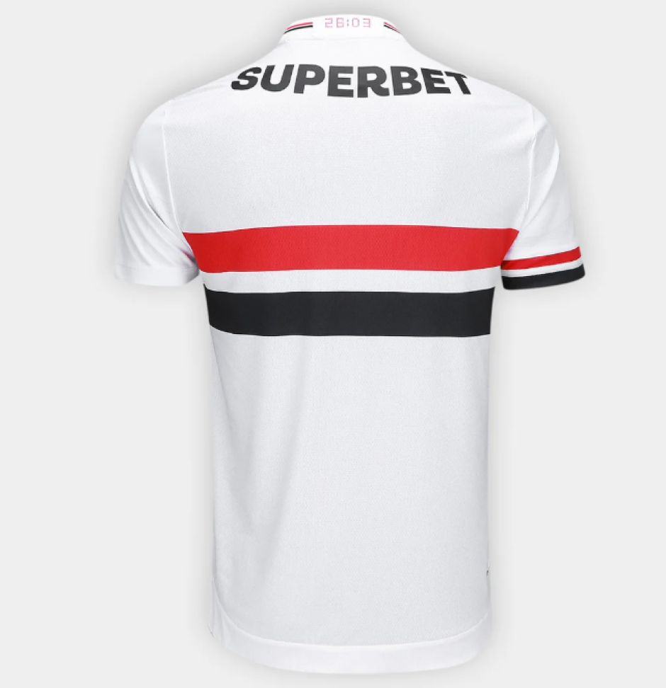 Camisa São Paulo I 25/26 Torcedor - Branco e Vermelho - #3