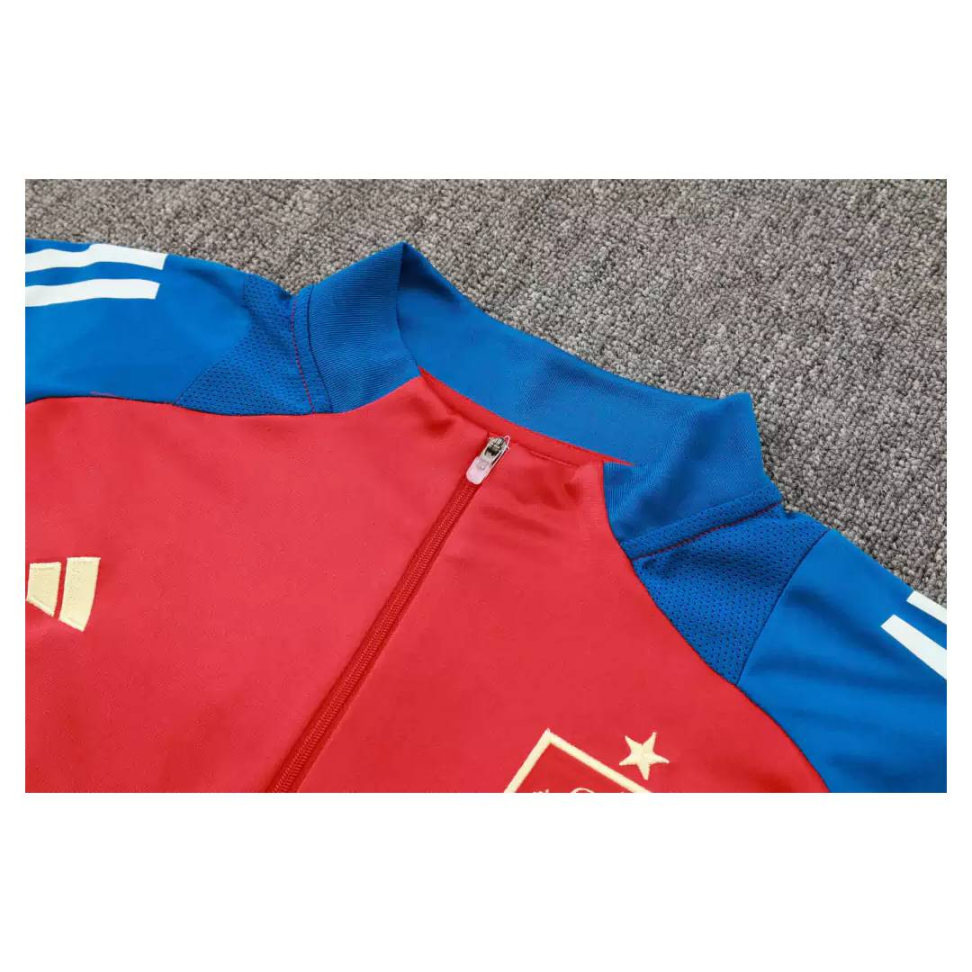 Conjunto Treino  Agasalho Espanha 24/25 - Azul e Vermelho - #3