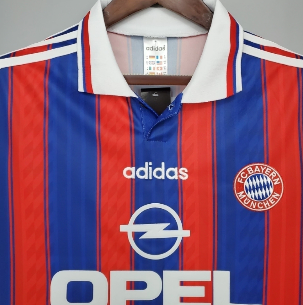 Camisa Retrô Bayern de Munique 1995/97 - Azul e Vermelha