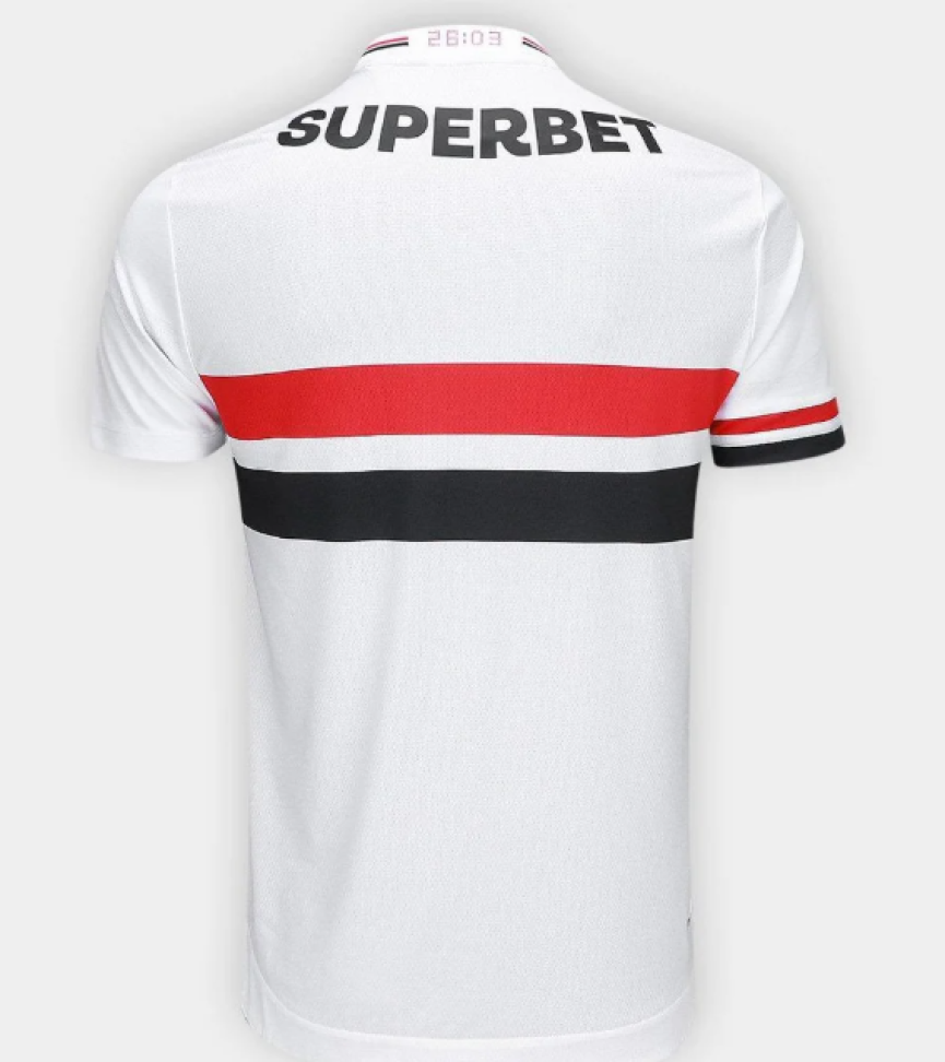 Camisa São Paulo I 25/26 Jogador - Branco e Vermelho