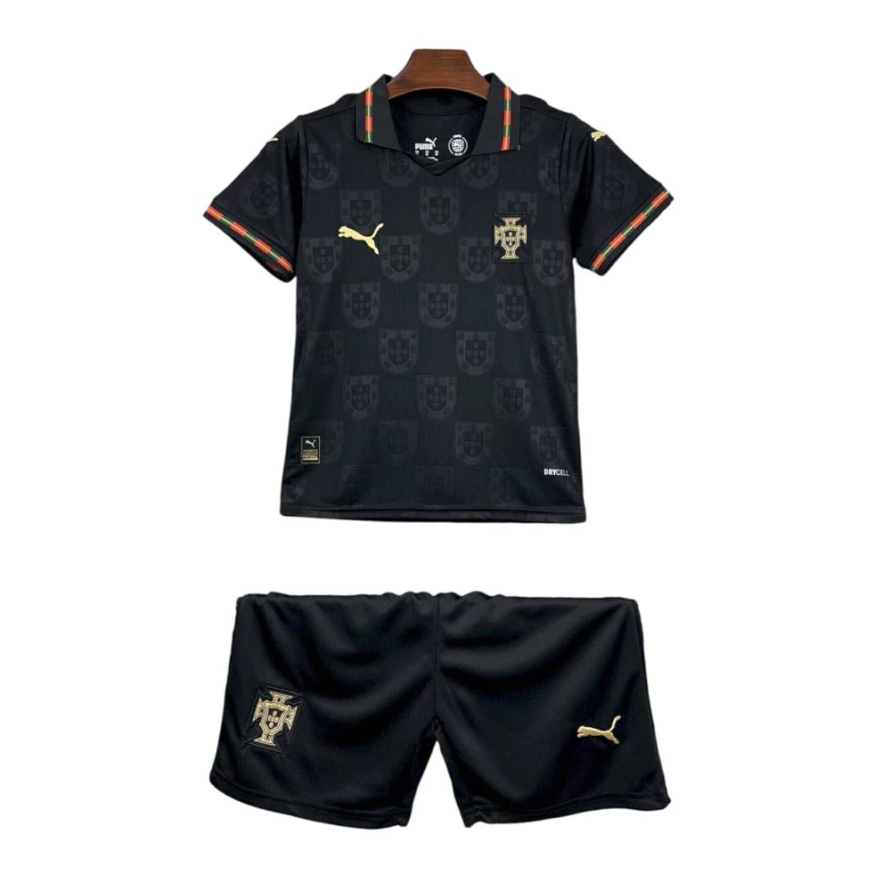 Conjunto Infantil Portugal - Preto