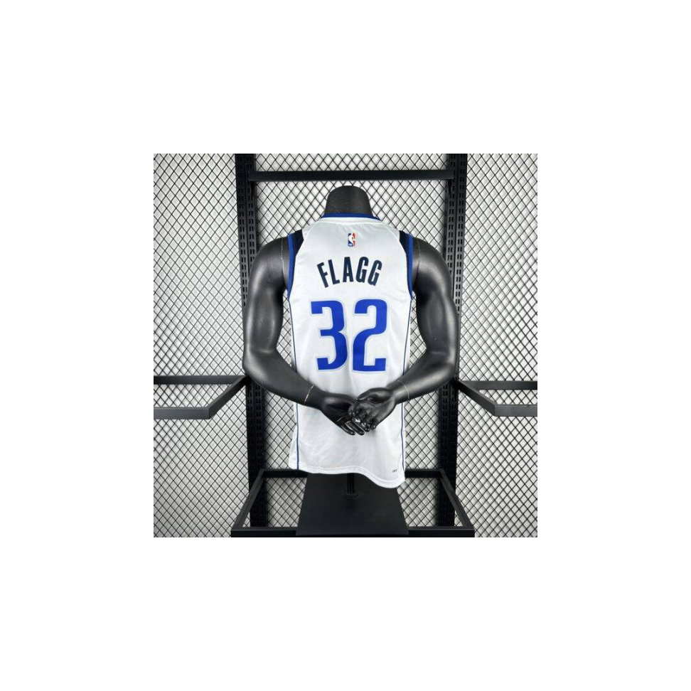 Camisa NBA Dallas Mavericks 32 Flagg - Branca