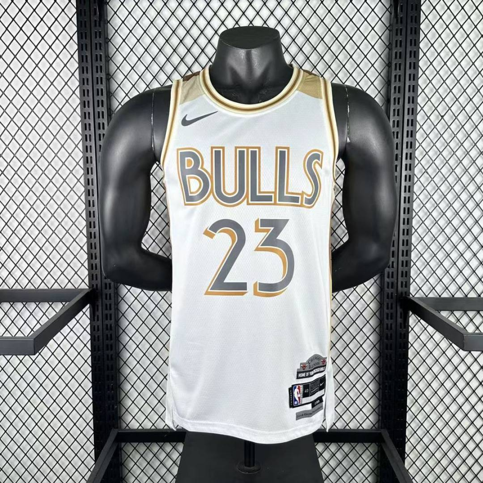 Camisa NBA Chicago Bulls 23 Michael Jordan - Branca