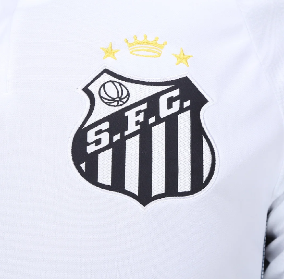 Camisa Santos I 2024 s/n° Torcedor Umbro Masculina - Branco+Preto - #4