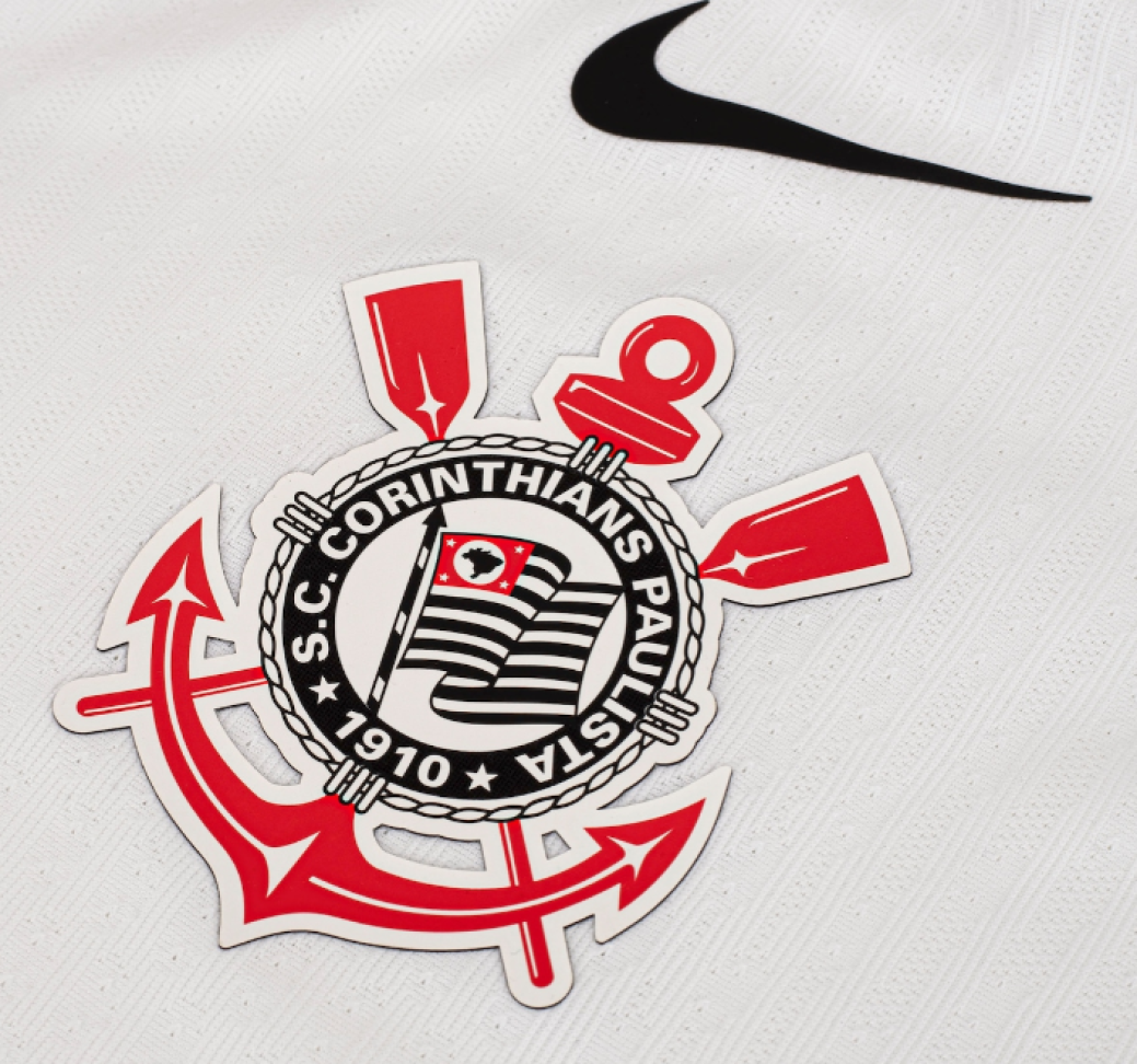 Camisa Corinthians I Jogador - Preto e Branco - #5