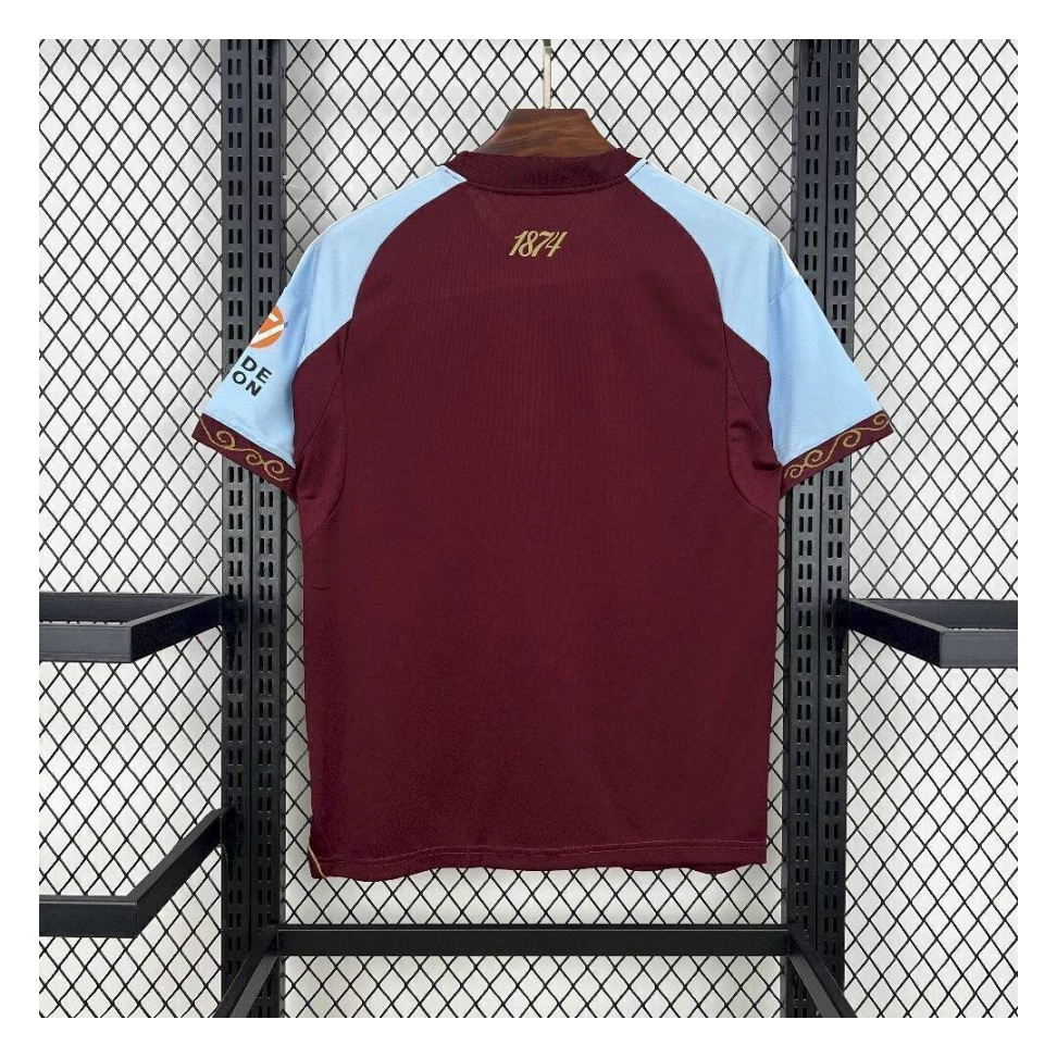 Camisa Aston Villa 24/25 Torcedor - Azul e Vinho