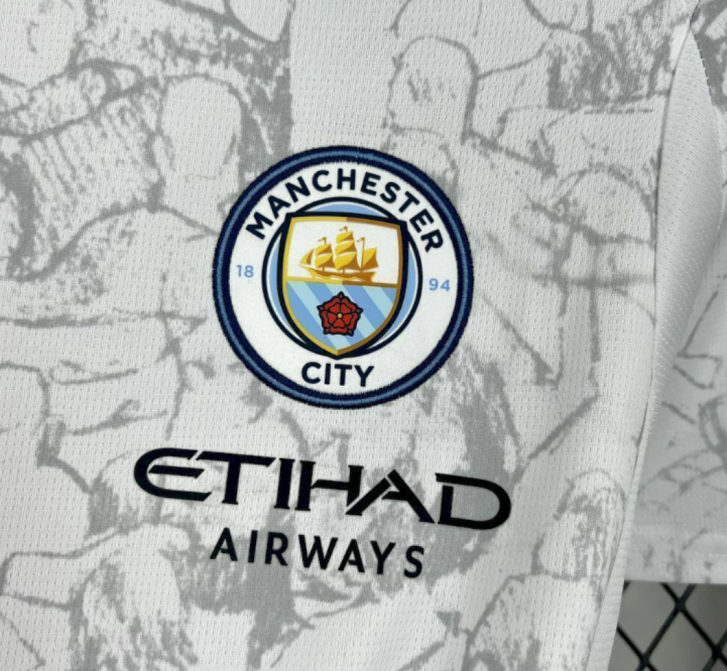 Camisa Manchester City 2025/26 - Torcedor Masculina - Branca - #4