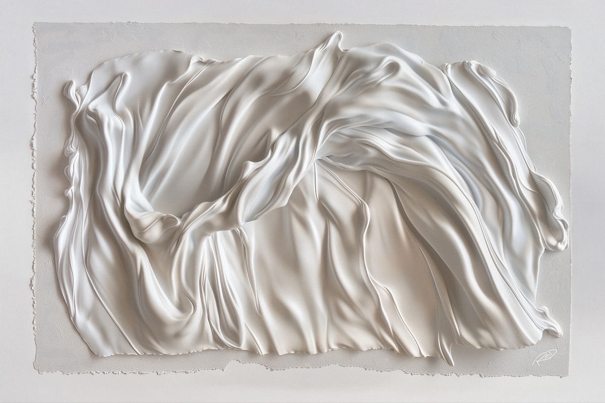 Abstract Tecido Branco