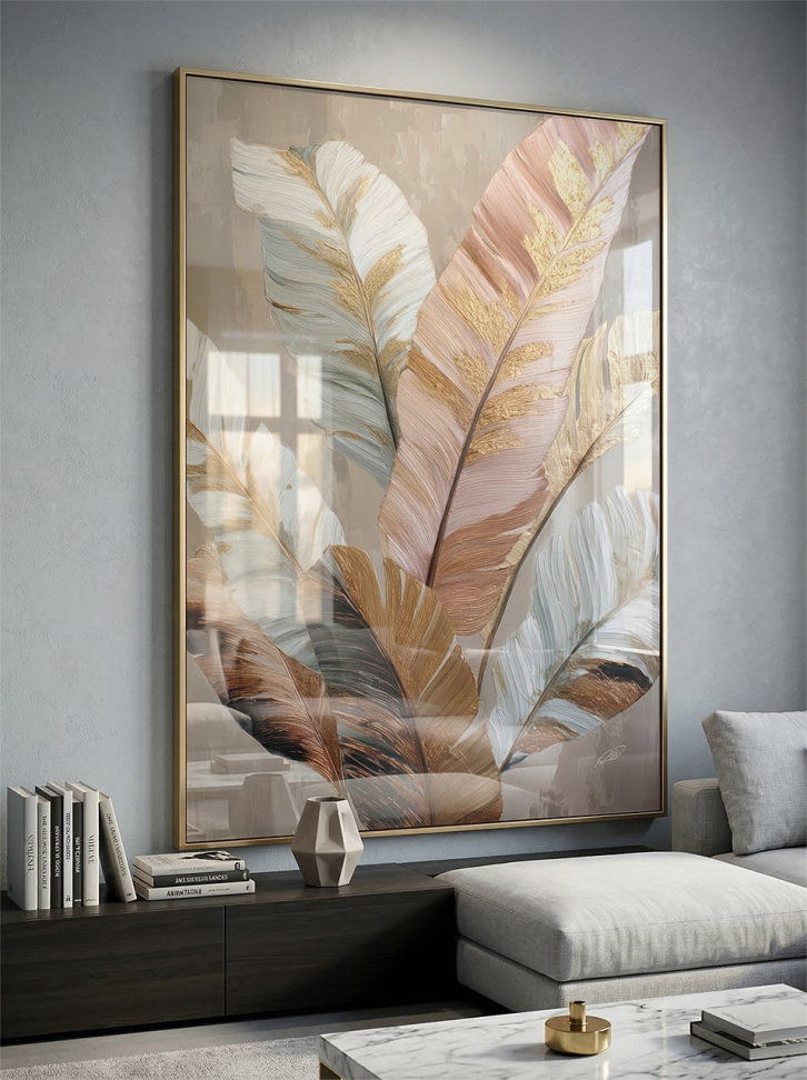 Abstract Gold Leafs