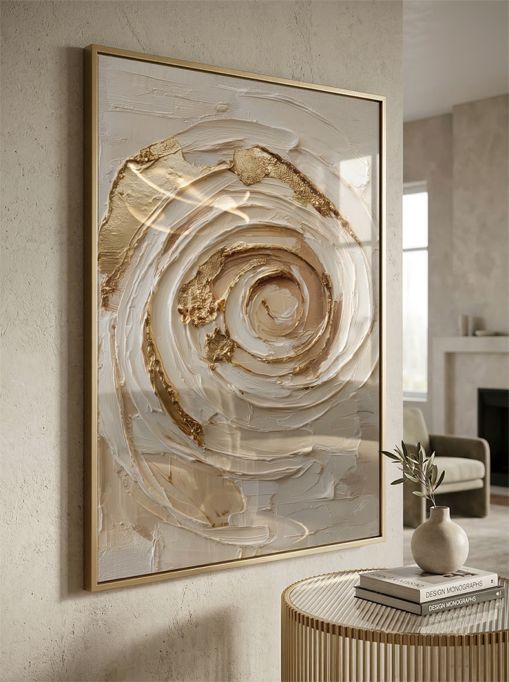 Abstract Gold Circles