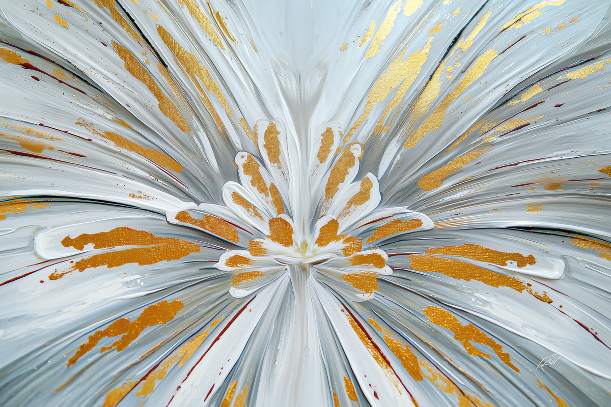 Art Rod floral gold - #3