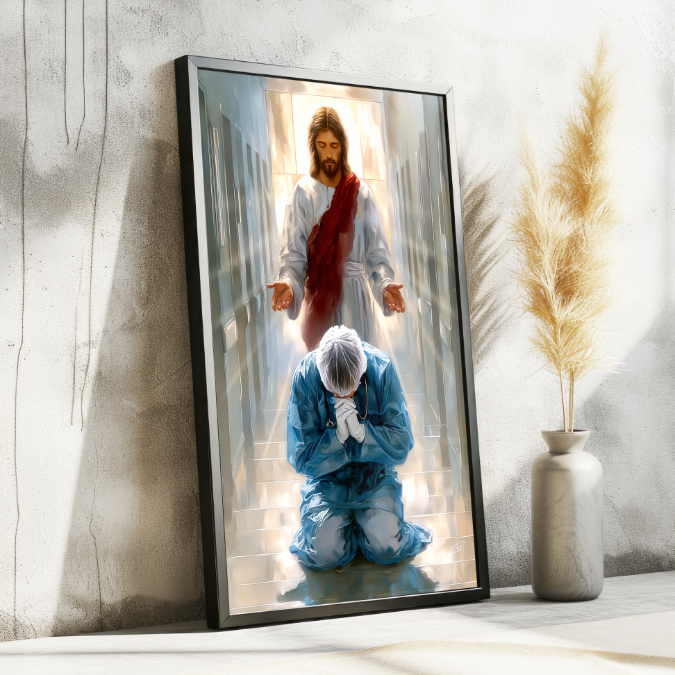 Jesus abençoando médico