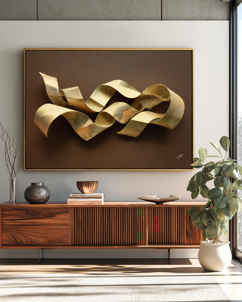Escultura 3D Gold