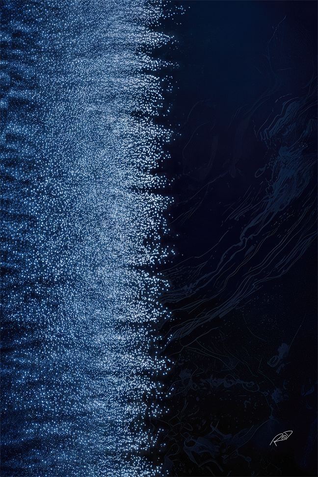 Abstrato Tons de Azul