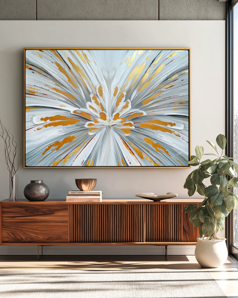 Art Rod floral gold