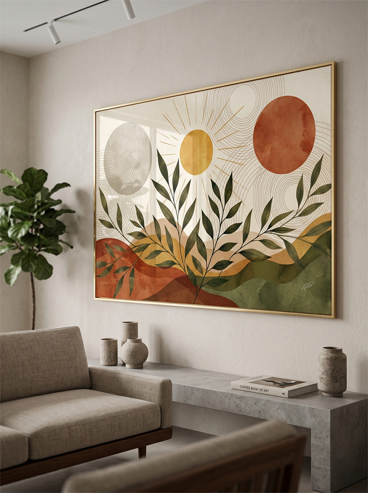 Abstract Floral Geometric
