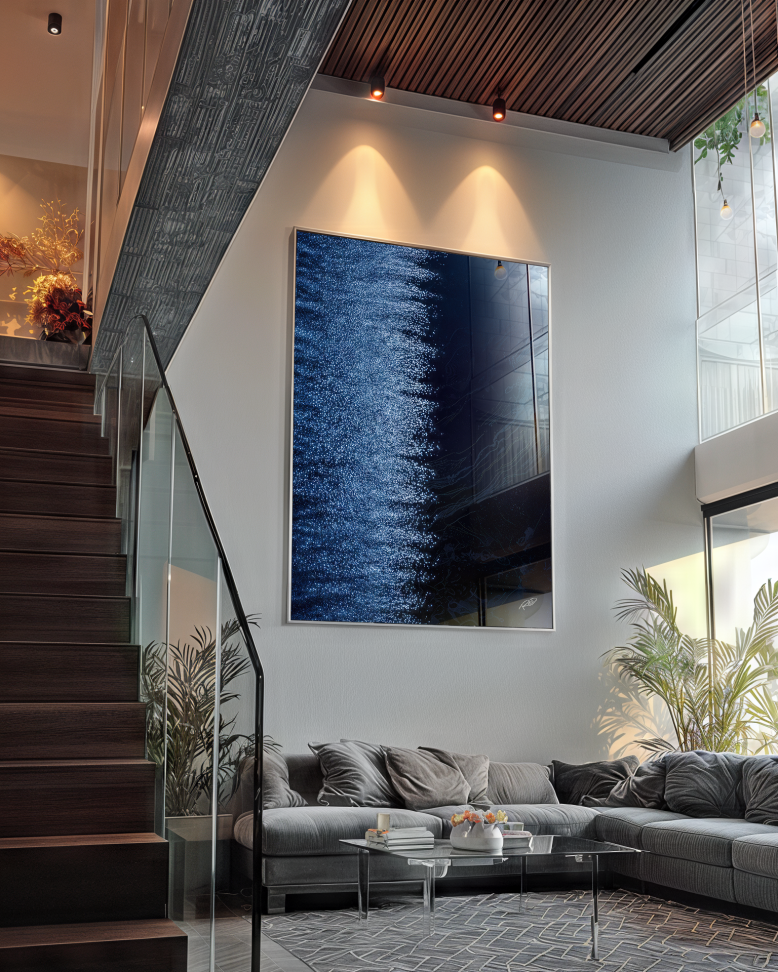 Abstrato Tons de Azul