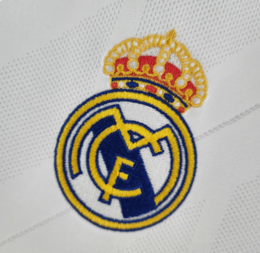 Camisa Real Madrid Home 17/18 Torcedor - Branco e Azul Turquesa - #3