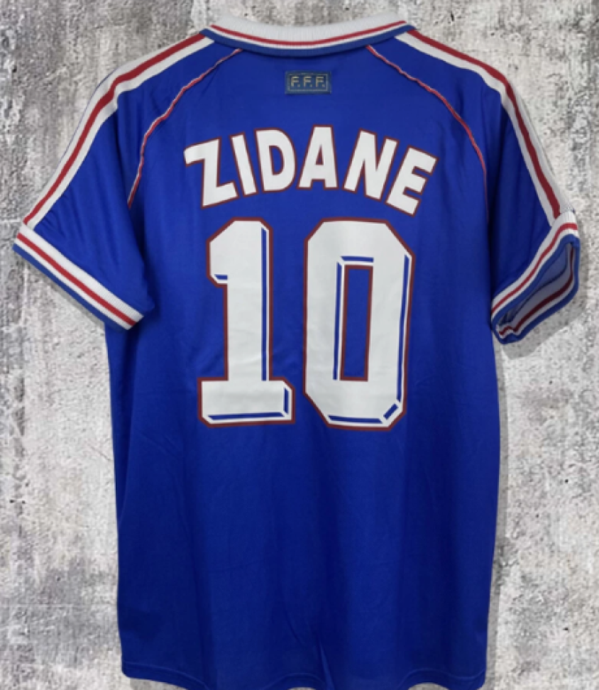 Camisa Retrô Zidane França 1998 - #3