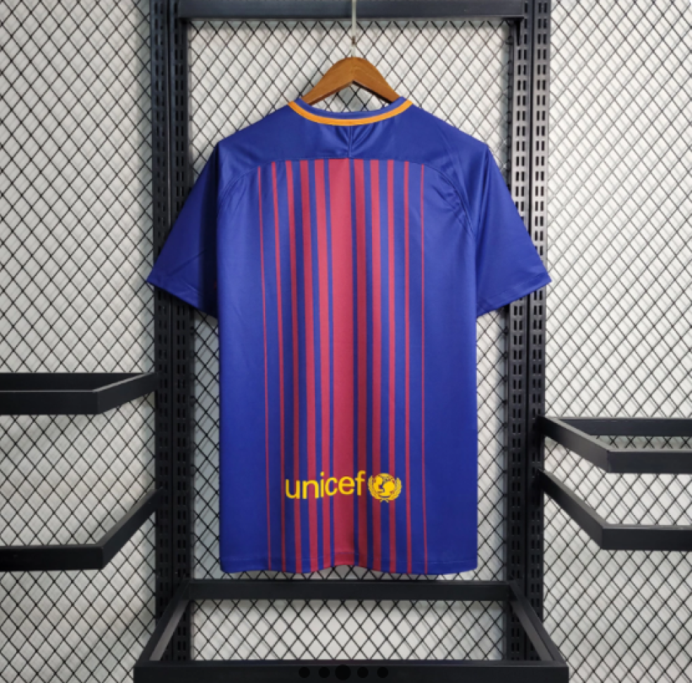 Camisa Retrô Barcelona 17/18 - Azul e Vermelho - #3