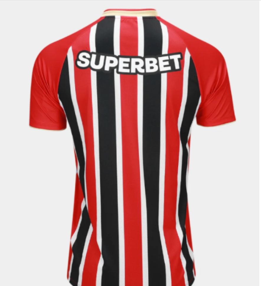 Camisa São Paulo II 25/26 Torcedor - Vermelho+Branco - #3