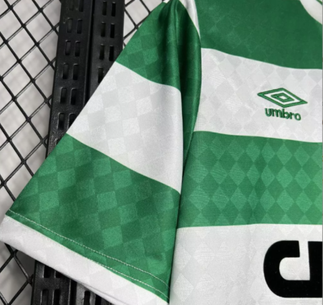 Camisa Retro Celtic FC 89/91 - Verde e Branco - #3
