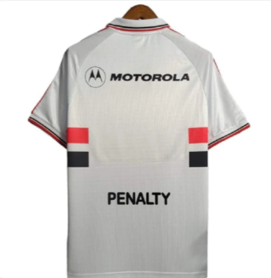 Camisa São Paulo I Retrô Penalty 2000 Motorola - Branco - #2