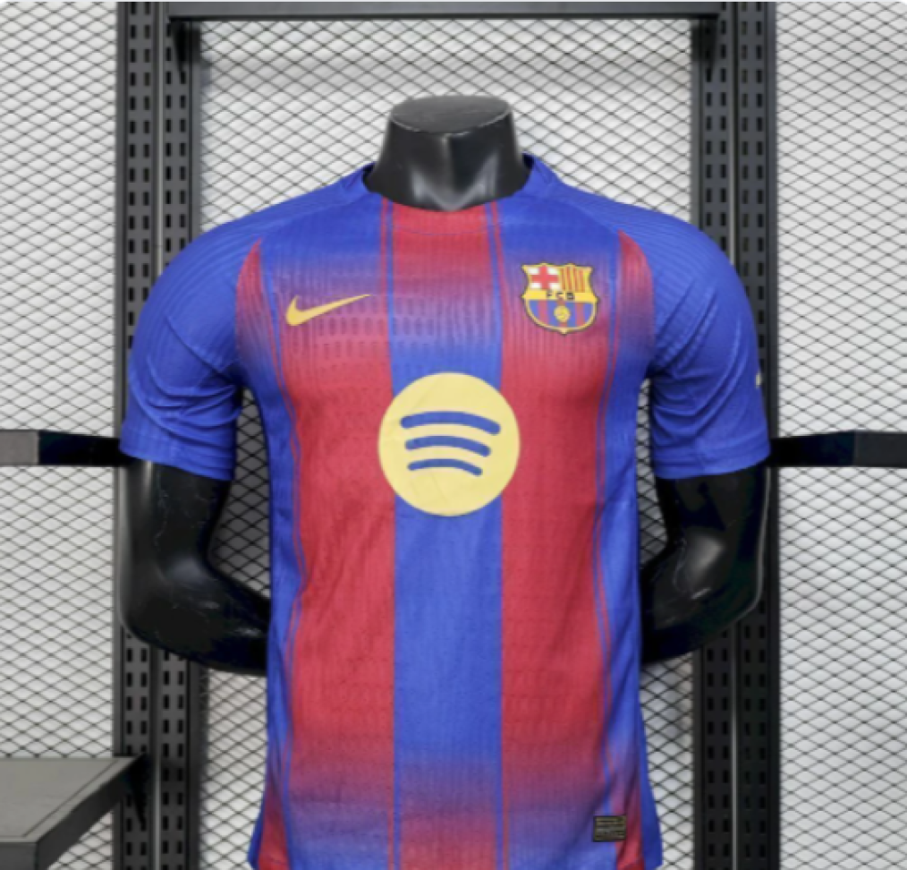 Camisa Barcelona 25/26 Jogador - Azul e Vermelha - #2