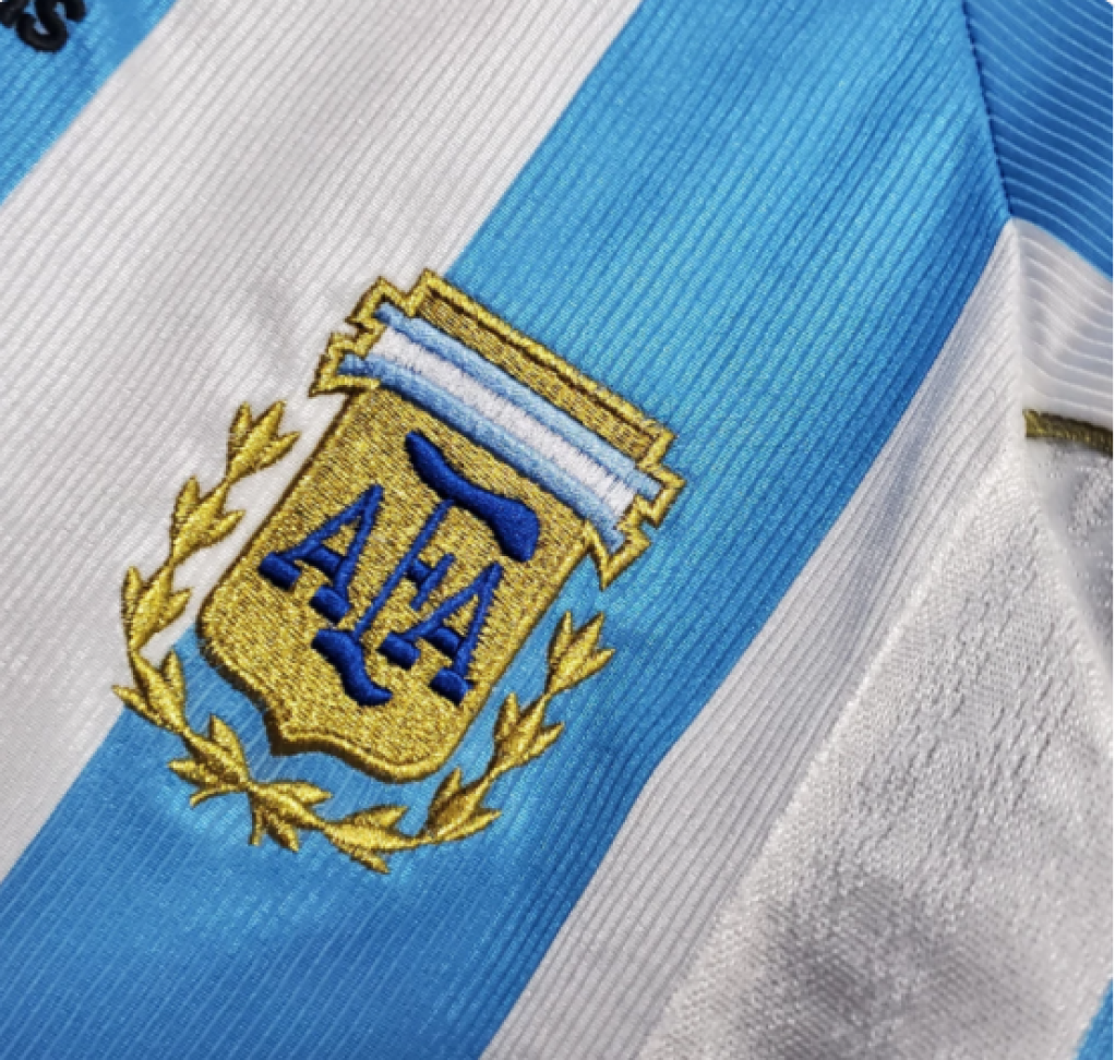 Camisa Retrô Argentina 1996 - Azul e Branco - #4