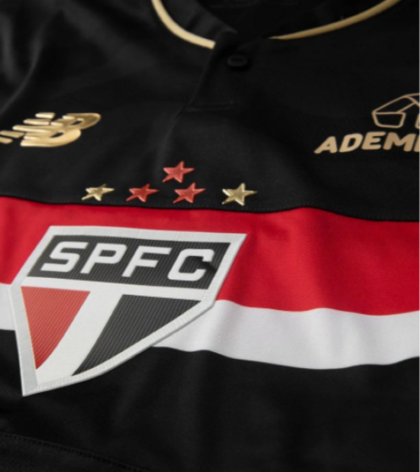 Camisa São Paulo III 25/26 Jogador Comemorativa New Balance Jogador - Preto e Vermelho - #2