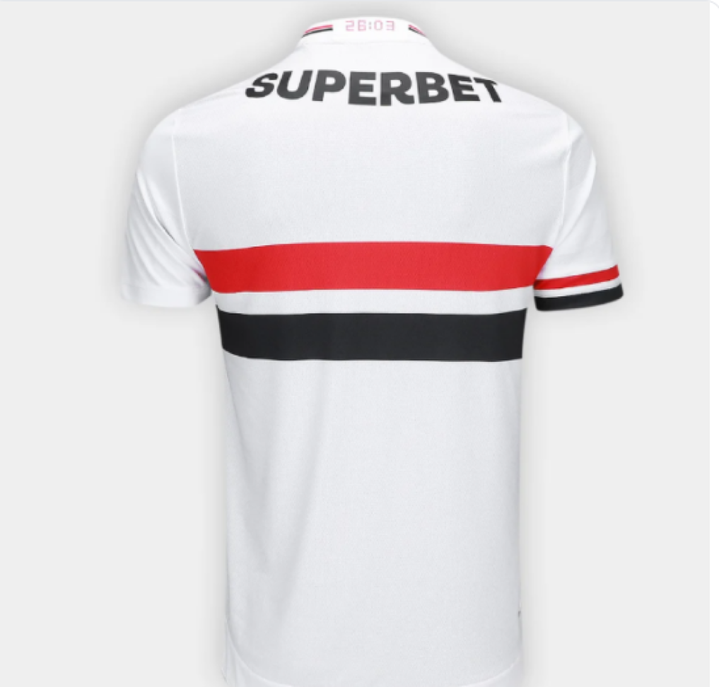 Camisa São Paulo I 25/26 Torcedor - Branco e Vermelho - #3