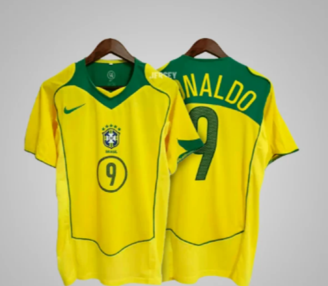 Camisa Seleção Brasileira 2004 Ronaldo - Amarela - #2