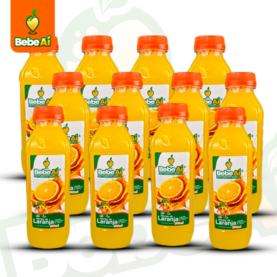 Néctar de Laranja Bebe Aí -  300Ml - 12 Unid