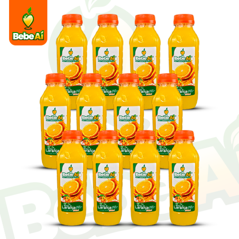 Néctar de Laranja Bebe Aí - 500Ml - 12 Unid