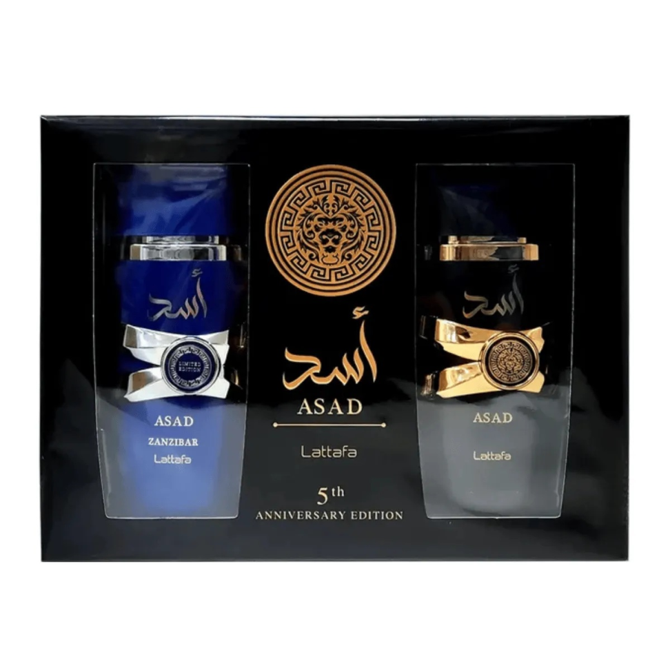 KIT ARABE LATTAFA ASAD + ASAD ZAMZIBAR LIMITED MASC. EDP 100ML