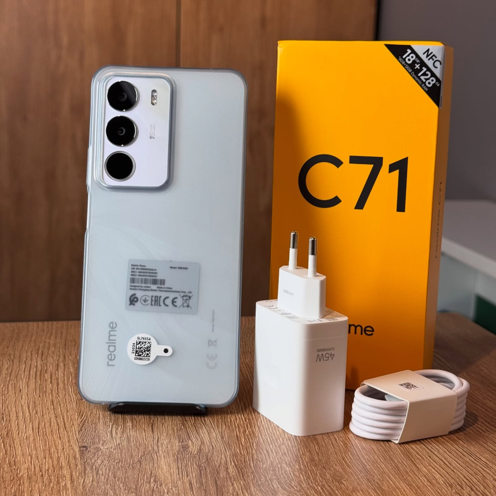 REALME C71 128GB 4GB RAM NFC — foto de referência do modelo