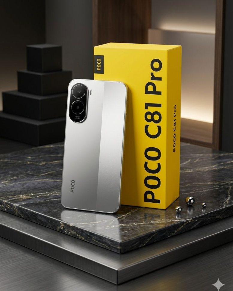 POCO C81 PRO 256GB 4GB RAM — foto de referência do modelo
