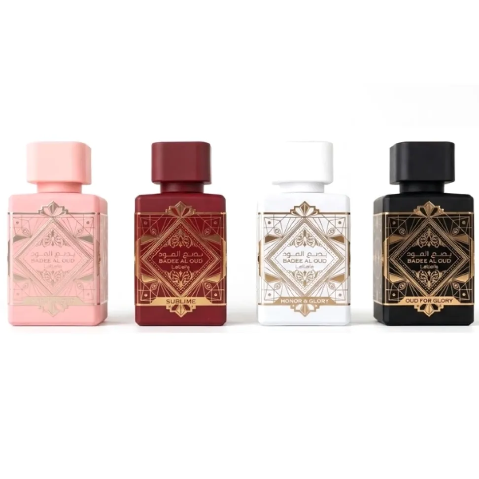 KIT ARABE LATTAFA BADEE AL OUD COLLECTION 25ML 2FEM. 2 MASC. EDP