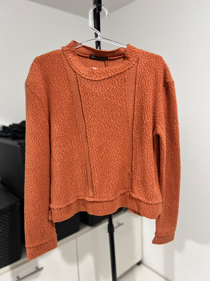 Blusa M - abóbora