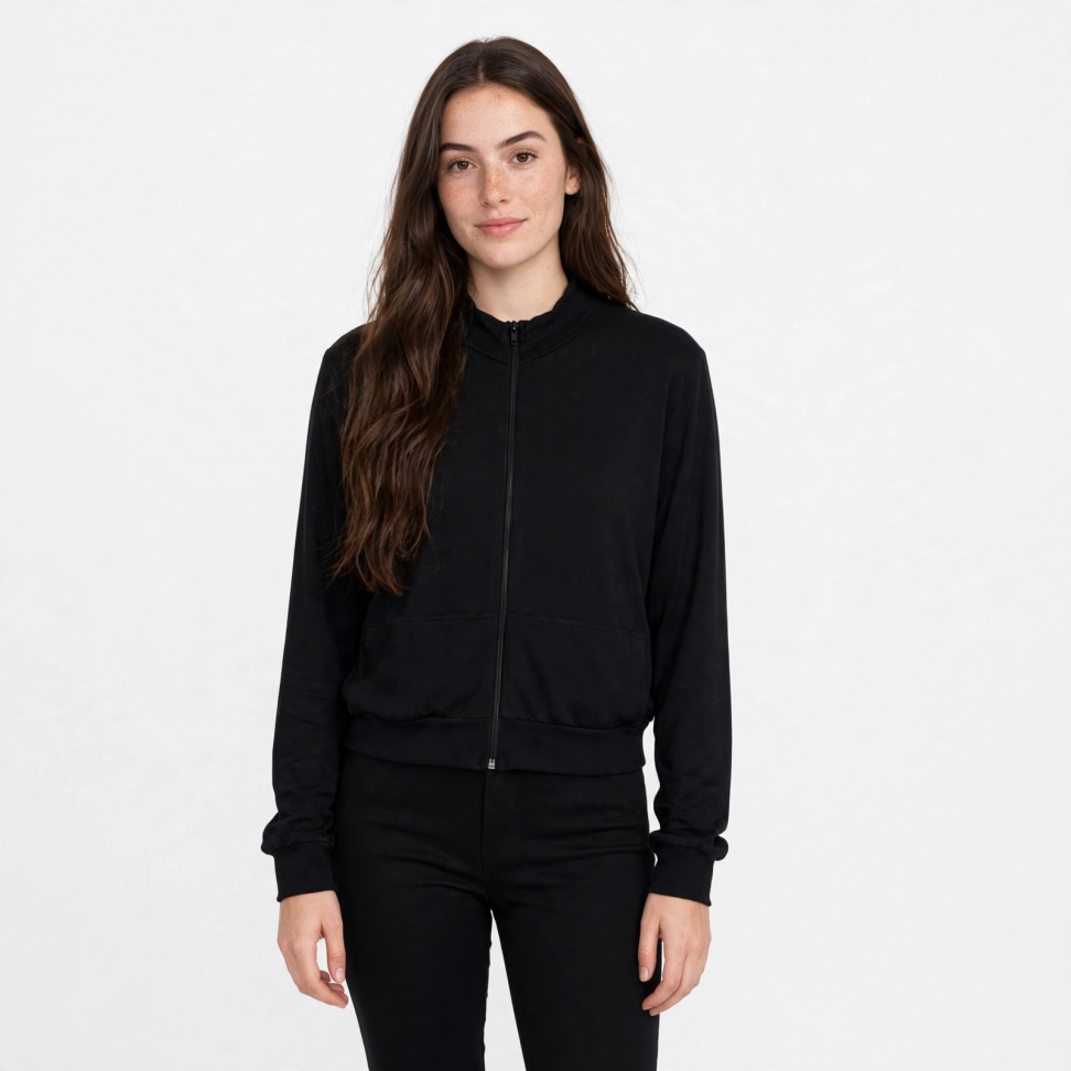 Jaqueta cropped - malha