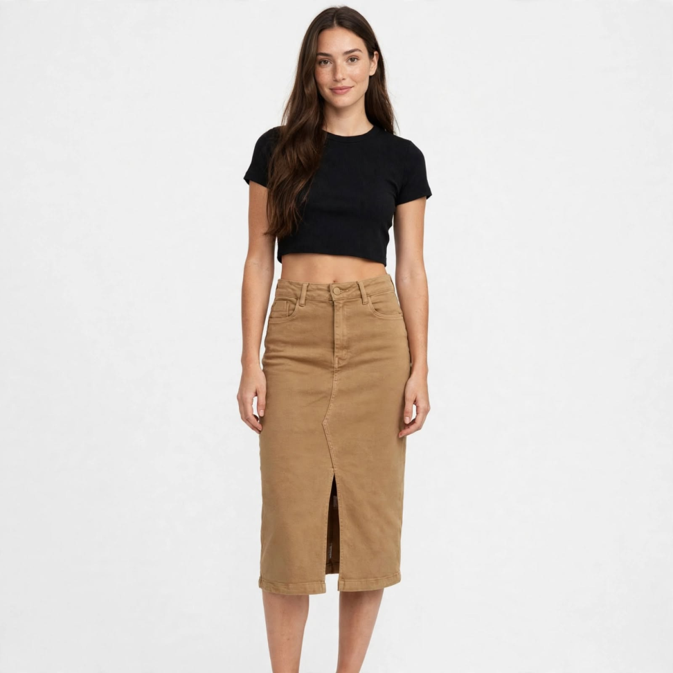 Saia midi jeans - Tam 40