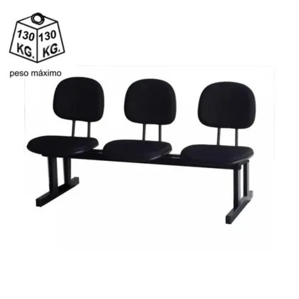 LONGARINA SECRETÁRIA 3 LUGARES - #2