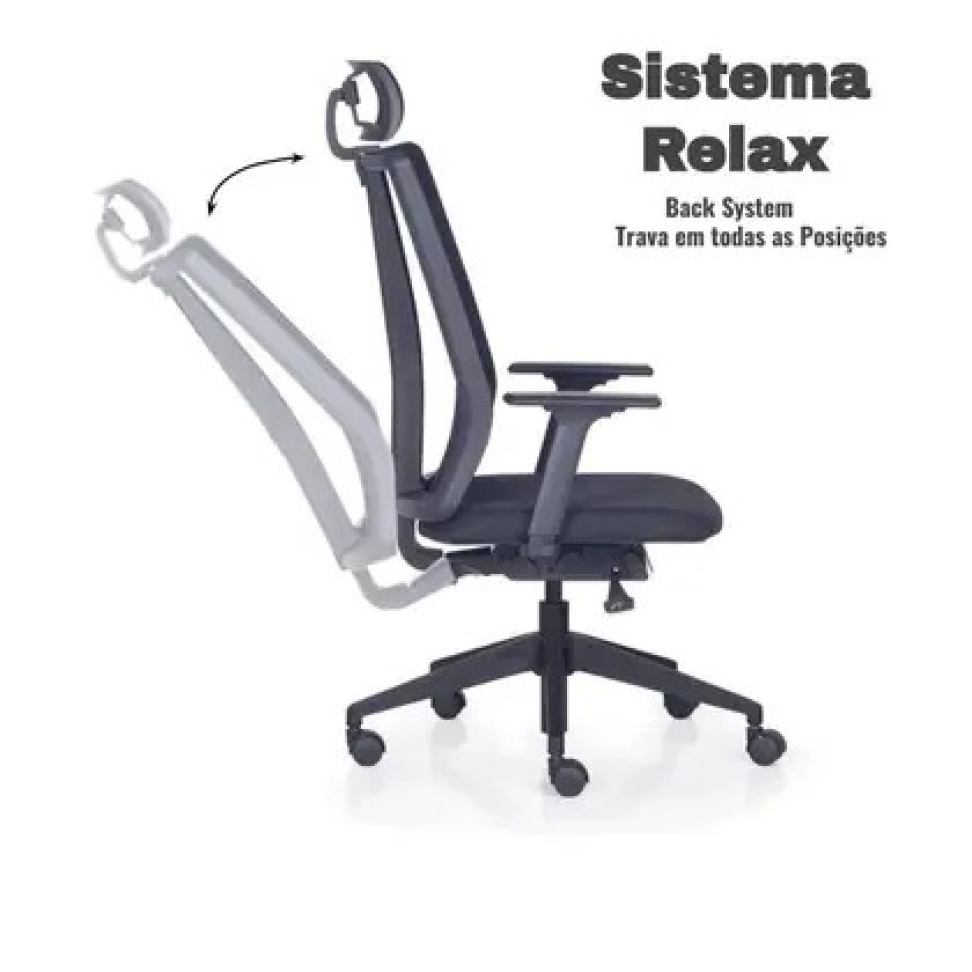 CADEIRA ADDIT PRESIDENTE COM APOIO DE CABEÇA - #4