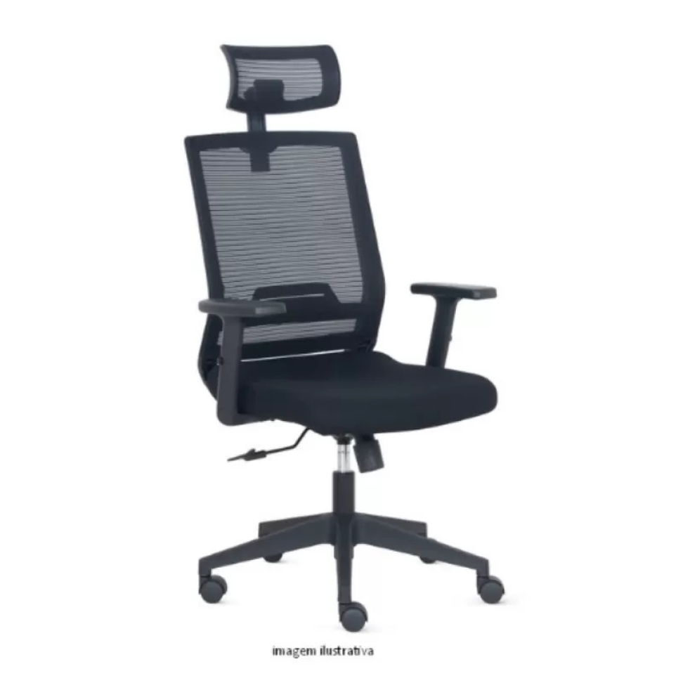 POLTRONA PRESIDENTE VOLT -MECANISMO RELAX E BASE PIRAMIDAL - #1