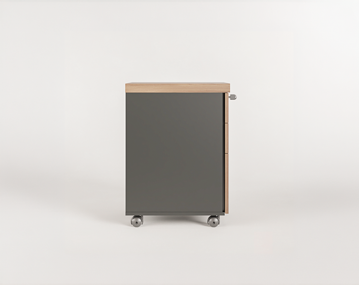 GAVETEIRO VOLANTE 2 GAVETAS E 01 ARQUIVO MARTINUCCI - #3