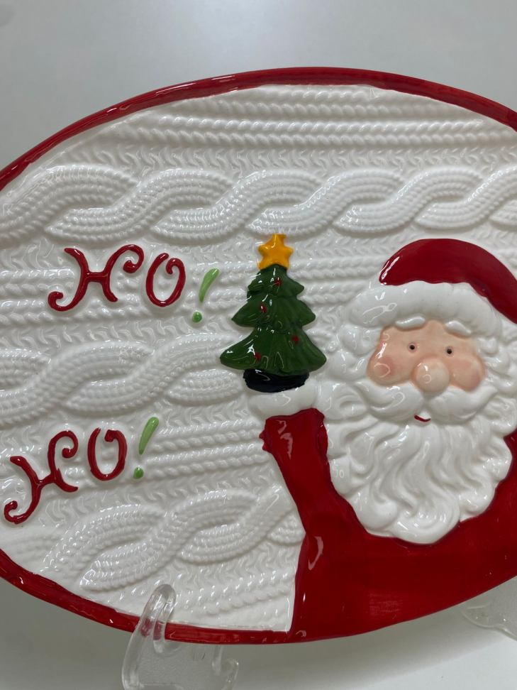 Prato Decorativo Papai Noel