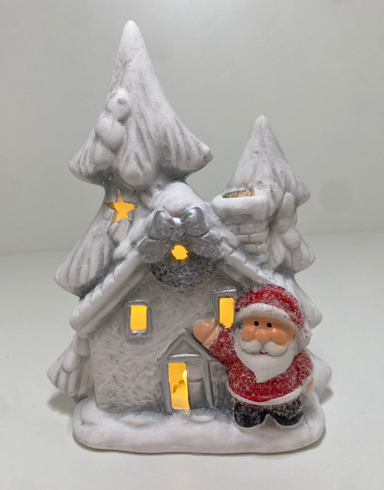 Casinha cerâmica Snow (Com Led) - #5