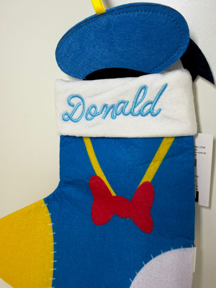 Meia natalina Pato Donald (Disney)